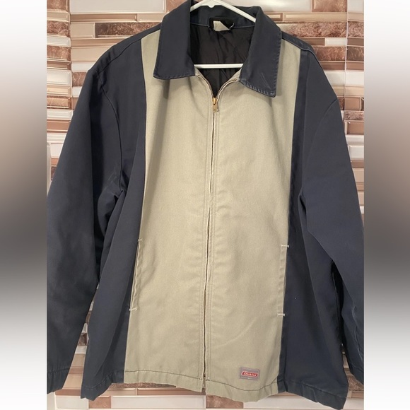 Dickies Work Jacket Men's XL polyester navy blue type Vintage Second Hand